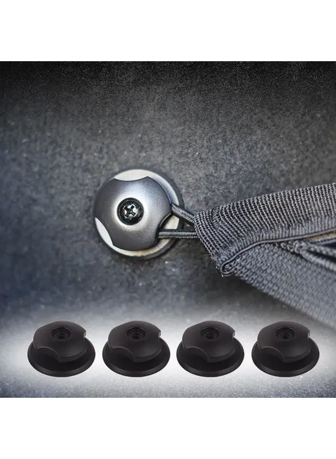 4pcs Black Heavy Duty Luggage Net Trunk Hooks For Car Truck SUV Cargo - Image 3